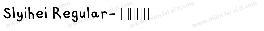 Slyihei Regular字体转换